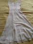  рокля плетена на една кука цвят екрю  памук, снимка 1 - Рокли - 41658110