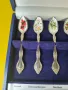 Комплект емайлирани посребрени чаени лъжички, снимка 5