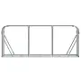 vidaXL Поставка за дърва, светлосив, 234x45x100см, поцинкована стомана, снимка 4