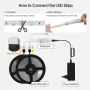 WEILY WiFi Led Strip Lights 2x15m Гъвкаво променящ се цвят RGB Phone Control Smart Led Light Str, снимка 2