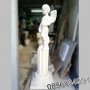 Постамент със статуя фигура ангел от бетон, снимка 3