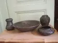 Комплект съдове черна керамика, снимка 1
