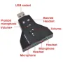 Външен виртуален USB7.1 3D звуков адаптер за аудио карта, снимка 3