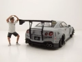 Nissan GT-R R35 Liberty Walk Bodykit Type 2 2024 с фигурка - мащаб 1:18 на Solido е нов в кутия, снимка 5