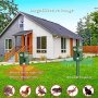 Нов ултразвуков водоустойчив LED репелент за животни лисици катерици слънчева енергия , снимка 2