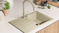 Кухненска мивка от Гранит модел Милано 780 x 500 mm - Бежав, снимка 5