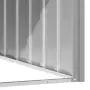 vidaXL Кучешка къща сива 116,5x153x81,5 см поцинкована стомана, снимка 8