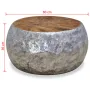 Маса за кафе, алуминий, тиково дърво, 60х60х30 см, снимка 5