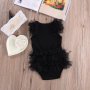 Бебешко памучно боди със сатенена панделка Малка черна рокля, снимка 4