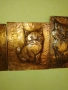 Стара Медна Декоративна Картина , Медно Пано - Котенца , снимка 2