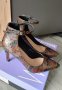 Елегантни обувки със змийски принт , снимка 1