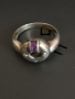 Комплект пръстен и обеци от сребро и аметисти, снимка 6