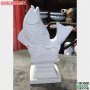 Статуя Риба от бетон - бял цвят, снимка 1 - Градински мебели, декорация  - 37094306