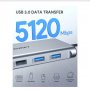 AUKEY CBC89 10 в 1 USB C хъб с 4K HDMI и VGA сребрист, снимка 4