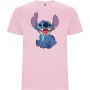 Нова детска тениска със Стич (Stitch) в розов цвят