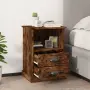 vidaXL Нощни шкафчета, 2 бр, опушен дъб, 43x36x60 см（SKU: 816339）, снимка 2