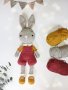 Детска играчка зайче, играчка ръчна изработка, плетени играчки, подарък за дете, снимка 3