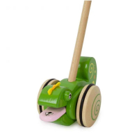 Дървена играчка за бутане - Хамелеон (004), снимка 1 - Играчки за стая - 44745907