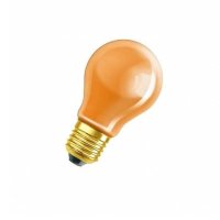 Лампа обикновена оранжева с цокъл E27 220V 40W, снимка 1 - Крушки - 42349519