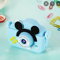 Детска Дигитална камера-фотоапарат 1080Р с дизайн Мики Маус в три цвята, снимка 4 - Камери - 35902610