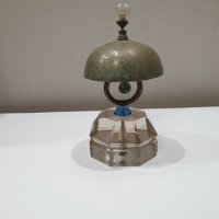 Стар хотелиерски звънец с кристална основа 20те години, снимка 5 - Антикварни и старинни предмети - 41211870