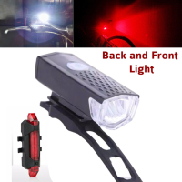 Комплект LED светлини за велосипед колело предна и задна, USB R-7188, снимка 10 - Аксесоари за велосипеди - 44750246