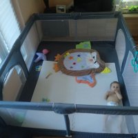 НОВО Детски кът - голяма кошара с мека постелка, пластмасови топки и още, снимка 5 - Кошарки - 38583791