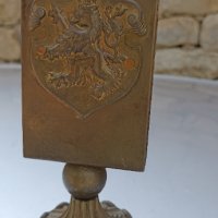 Стогодишен салфетник с разярен лъв с корона нащит, снимка 3 - Декорация за дома - 42054443
