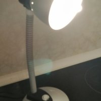 Класическа сива нощна лампа за бюро, снимка 4 - Настолни лампи - 42178094