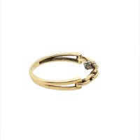 Златен дамски пръстен 1,49гр. размер:55 14кр. проба:585 модел:22343-1, снимка 2 - Пръстени - 44376116