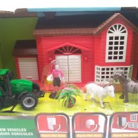 Комплект ферма с трактор, къща и фигурки , снимка 2 - Други - 38271726