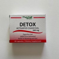 Detox Активен въглен, 260 мг x 20 капсули Phyto Wave, снимка 1 - Хранителни добавки - 44337470
