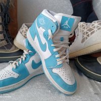 Nike® AIR Jordan® унисекс маратонки кецове баскет кецове, синьо белите Nike® AIR Jordan®, 39 - 40, снимка 17 - Маратонки - 44244312