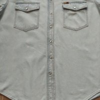 Дамска дънкова риза Л ХЛ размер, снимка 6 - Ризи - 36012380