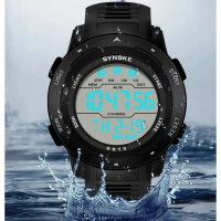 Спортен дигитален мъжки часовник SYNOKE -36% НАМАЛЕНИЕ!, снимка 4 - Мъжки - 44635568