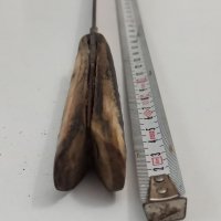 Стар овчарски нож с кокалена дръжка , снимка 3 - Антикварни и старинни предмети - 39075194