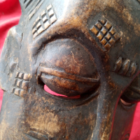 Старинна африканска маска. Йоруба., снимка 5 - Антикварни и старинни предмети - 44820913