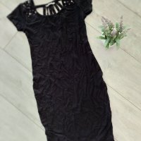 Нова черна рокля , снимка 1 - Рокли - 40302006