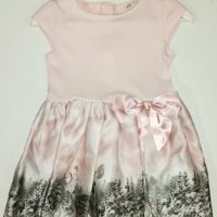 Официална рокля НМ розова – 134-140см, 8-10 години, снимка 3 - Детски рокли и поли - 34006783
