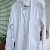 Мъжка официална бяла риза, снимка 2 - Други - 42107478