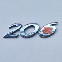 Емблема за Peugeot 206 Пежо, снимка 5 - Аксесоари и консумативи - 40604889