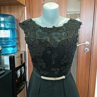 Нова дамска рокля в черно L 125лв, снимка 3 - Рокли - 40188378