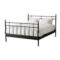 Черно метално легло спалня IKEA Svelvik 160/200, снимка 1 - Спални и легла - 44298243