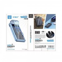 Външна батерия UKC 10000mAh 4 в 1, Power Bank с 4 захранващи кабела, снимка 3 - Външни батерии - 42205678