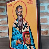 Икона на Свети Лъв Велики ikona sveti luv veliki icon saint leo, снимка 3 - Икони - 34249120