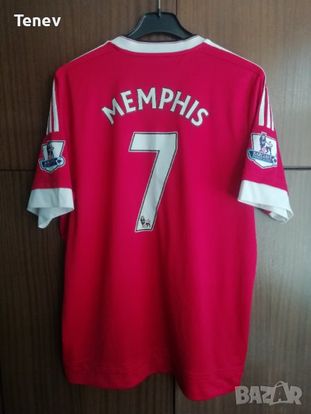 Manchester United Memphis Depai Adidas оригинална футболна фланелка тениска Манчестър Юнайтед екип , снимка 1