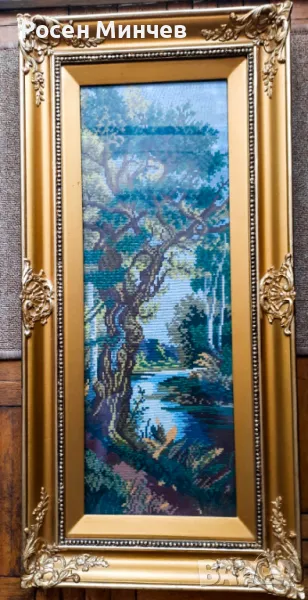 Продавам ръчно ушити комплект гоблени -  Китайска Пролет и Есен, снимка 1