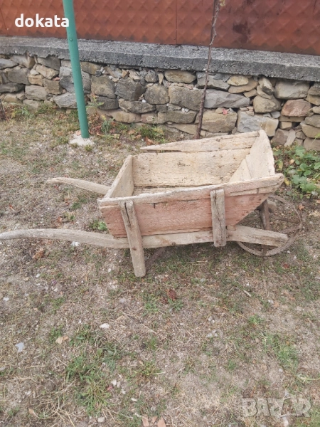 Стара дървена количка,робичка., снимка 1