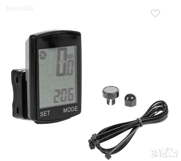 Безжичен LCD велокомпютър 14 функции / Километраж, снимка 1