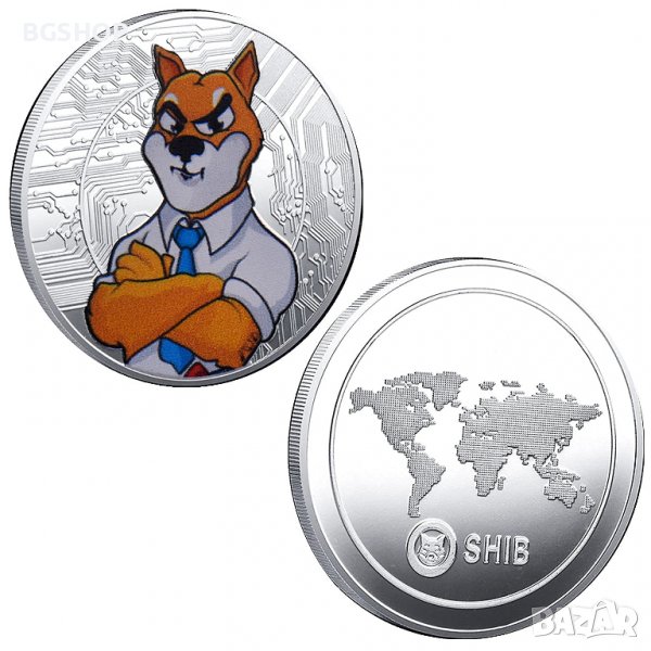 Shiba Inu The boss coin / Шиба Ину монета ( SHIB ) - Silver, снимка 1